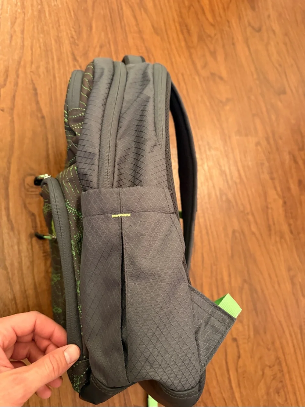 High Sierra Tech Series 45L Topo Map Backpack Grey Lime Green